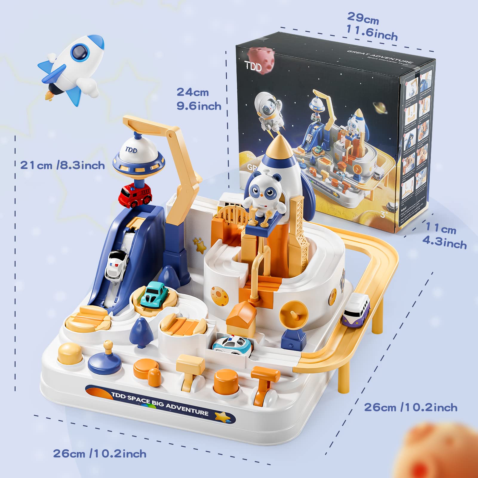 Track Cars Spielzeug,Auto Spielzeug für Kinder 3 4 5 6 7 8 Jahre,Spielzeug Abenteuer Auto Montessori Lernspielzeug Geschenk für Jungen Mädchen