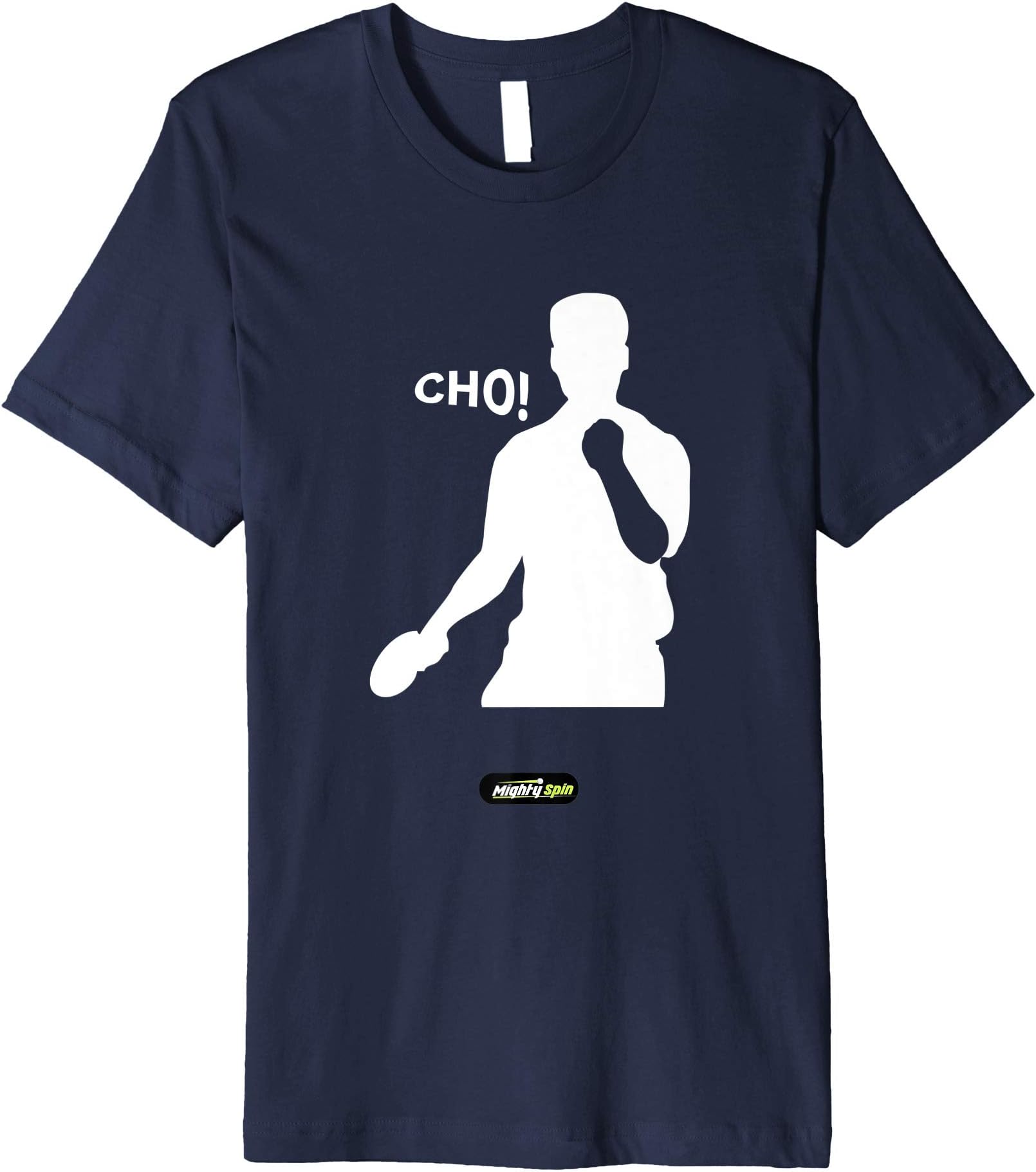 MightySpin, Men Ping Pong T-shirt, Table Tennis Wear (Cho!) Premium T-Shirt
