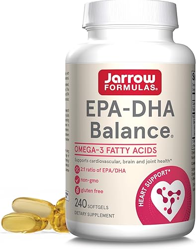 Jarrow Formulas EPA-DHA Balance - Tapas sin olor mejora la función cerebral 240 cápsulas blandas Jarrow Formulas EPA-DHA Balance - Tapas sin olor mejora la función cerebral 240 cápsulas blandas