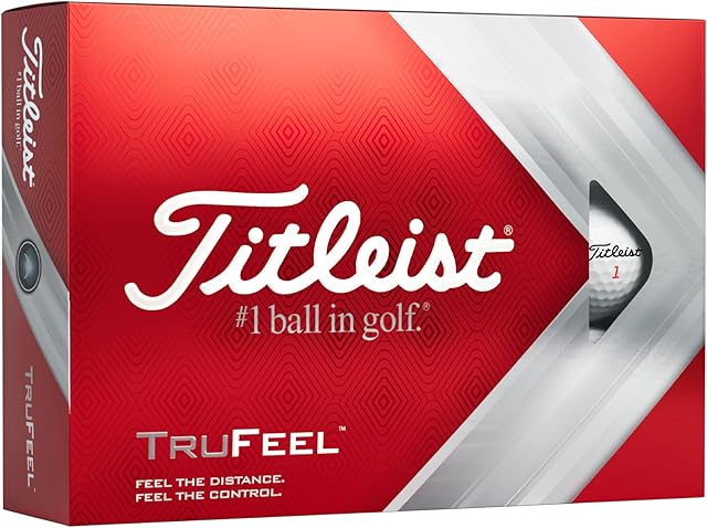 Titleist 12Pk-Ecom-Ti-Trufeel-1 Piłka Golfowa, Biały, 1 sztuka