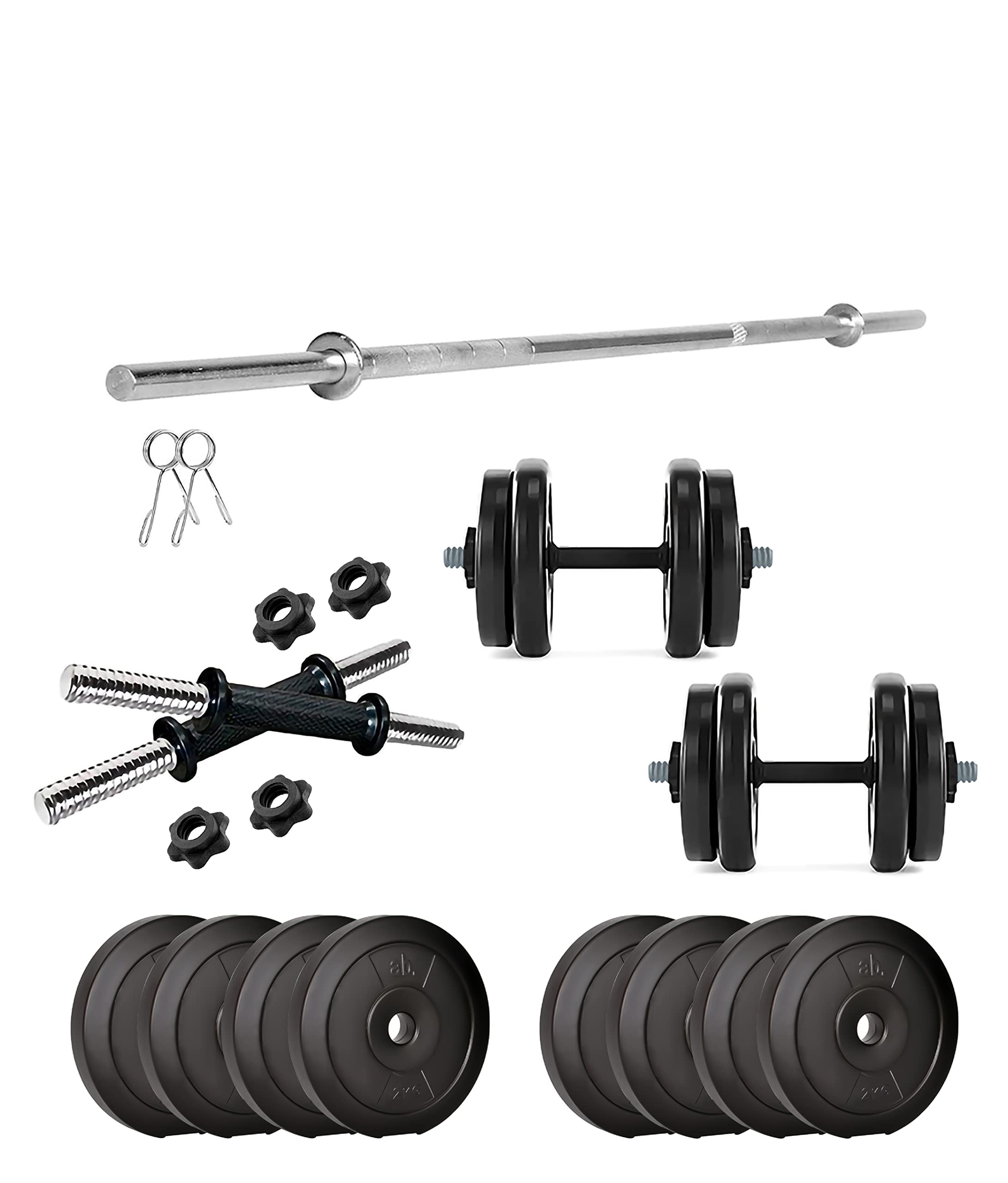 anythingbasic. PVC 16 Kg Home Gym Set with 4 Ft Gym Rods and One Pair Dumbbell Rods, Black (B09N7B2B7C) Amazon Price History, Amazon Price Tracker