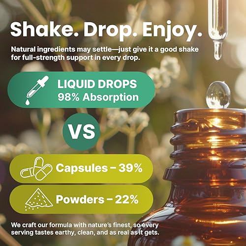 Miniatura 6 de Gotas de gordolobo 5 en 1 para pulmones y bronquiales, apoyo respiratorio para la salud pulmonar con extracto de hoja de gordolobo para pulmones -