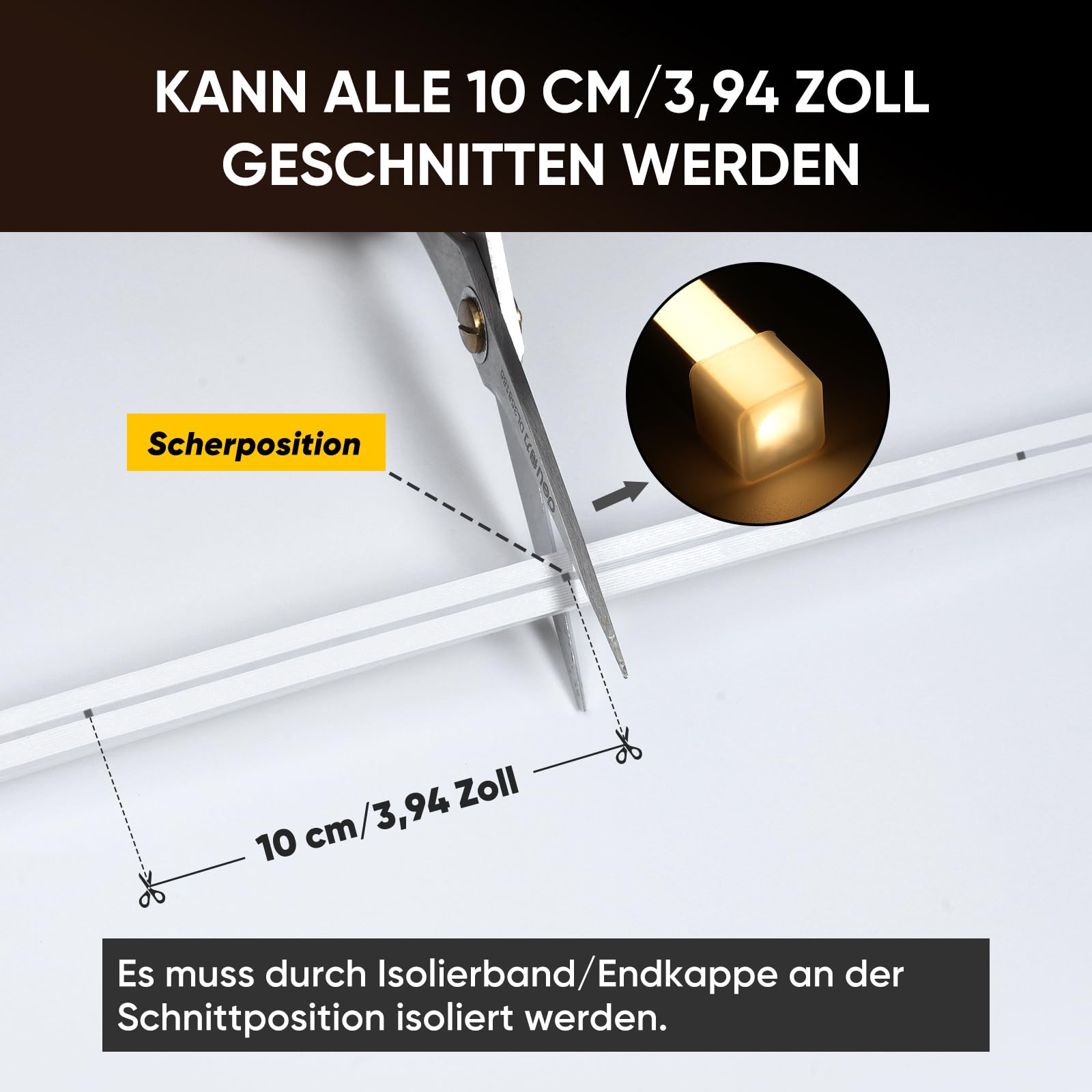 Shine Decor 3D Bend Neon LED Strip, AC 220V-240V Flexibler Neon LED Streifen, IP65 Wasserdichter Neon Lichtstreifen aus Silikonmaterial mit CE-Zertifizierung für Küche und Wohnzimmer (5M, Warmweiß)