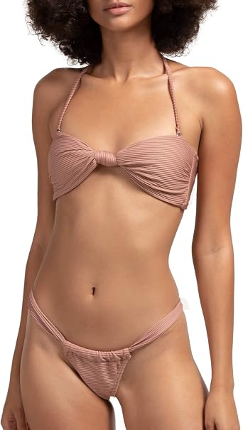 Amazon.com: Bikini Triángulo de las Mujeres T-Back 2 Piezas Bandeau Traje  de Baño Cuello V Halter Push Up Traje de Baño Brasileño : Ropa, Zapatos y  Joyería
