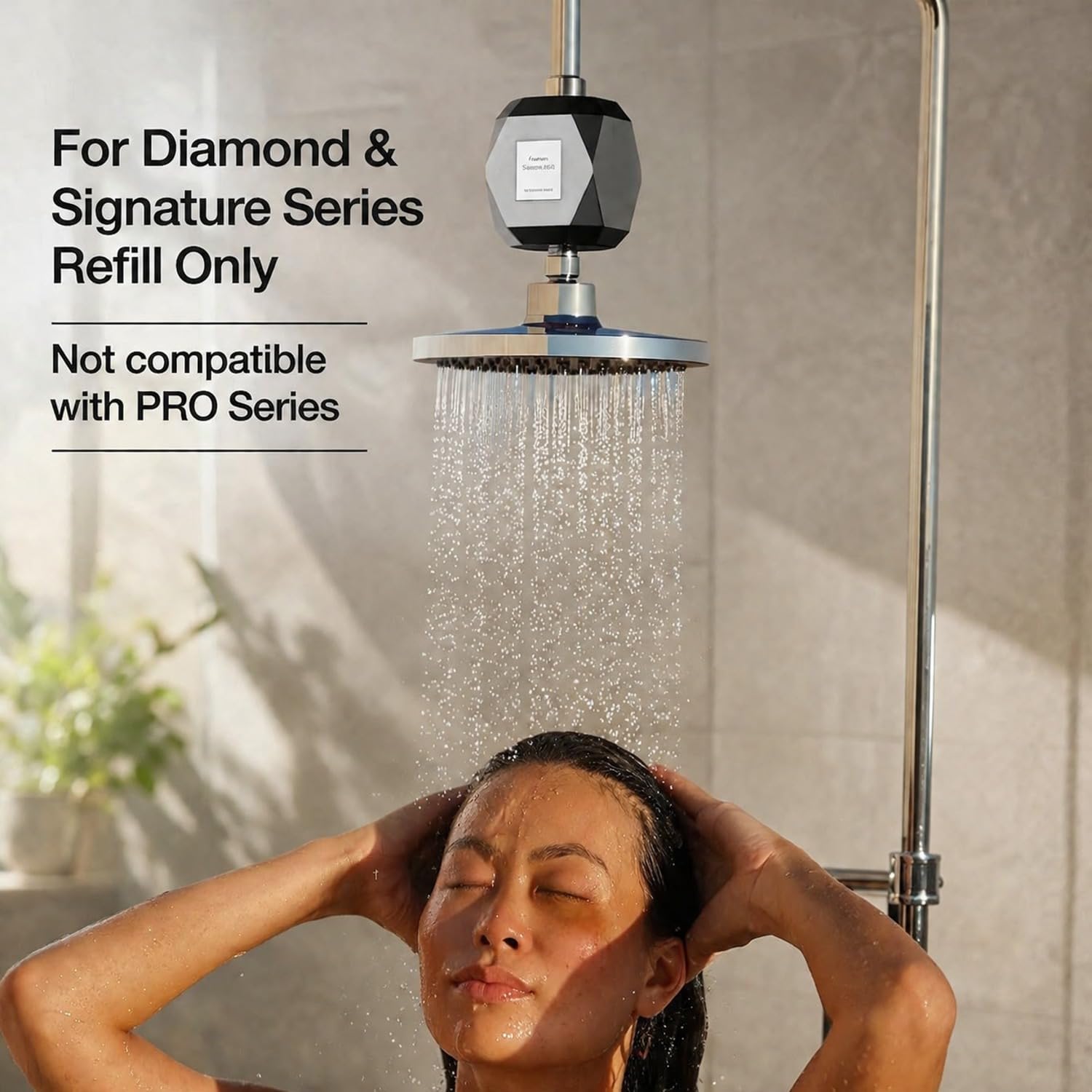 Filtro di ricambio compatibile con Filterbaby Diamond Series | Confezione da 2 filtri addolcitori per acqua dura (2 pezzi)