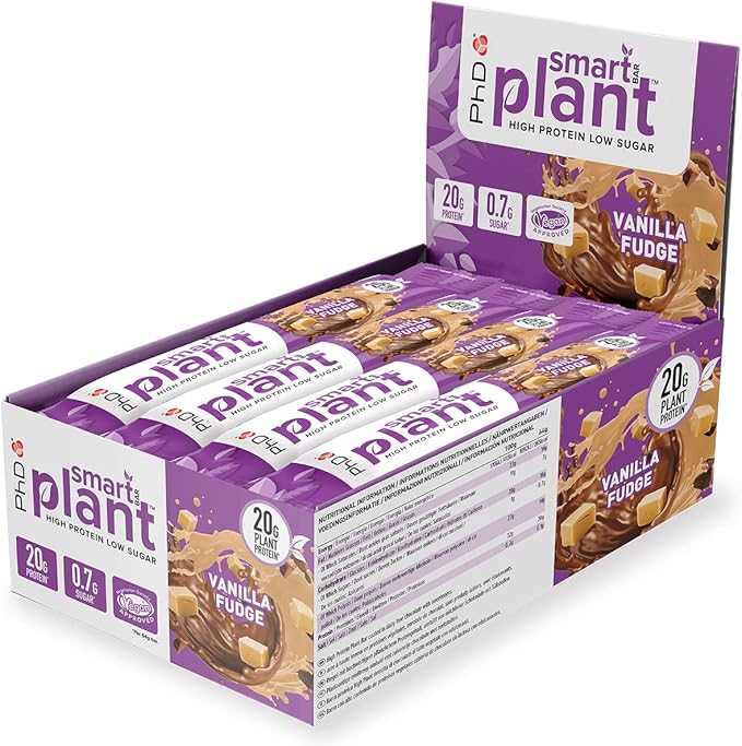 PhD Nutrition Smart Plant Bar Low Calorie, High Protein Low Sugar Vegan