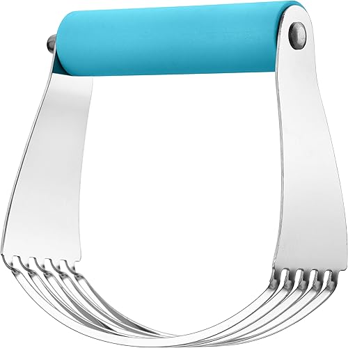 Miniatura 121 de Spring Chef Batidora de masa de tamaño mediano para hornear, herramienta cortadora de masa de acero inoxidable, herramienta manual de cortador