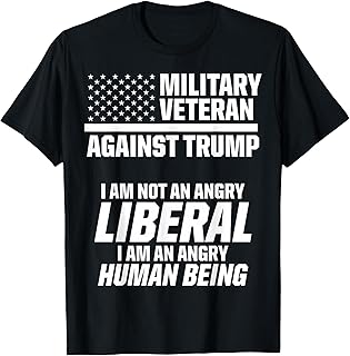 Military Veterans Against Trump 2020 Liberal USA Election T-Shirt