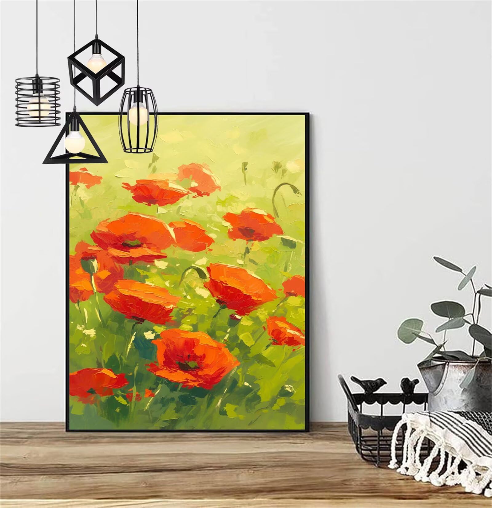 Diamentowe malowanie krajobrazu diamentowe dzieci 100x150cm 2025 diamentowe malowanie mak, DIY rysunek diamentowy ścieg krzyżykowy rzemiosło dla dorosłych, obraz diamentowy dekoracja prezenty dla