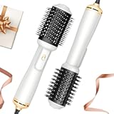Hair Dryer Blow Dryer Brush in One&comma; 4 in 1 Hair Dryer and Styler Volumizer with Oval Barrel&comma; Professional Salon Hot Air Brush for All Hair Types&comma; Bright White