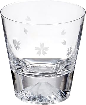 Tajimaglass Tajimaglas TG16-015-RS Tajima Glass Glass Mt. Fuji Rock Glass Sakura Fuji TG16-015-RS Cherry Blossom Furoshiki Wrap