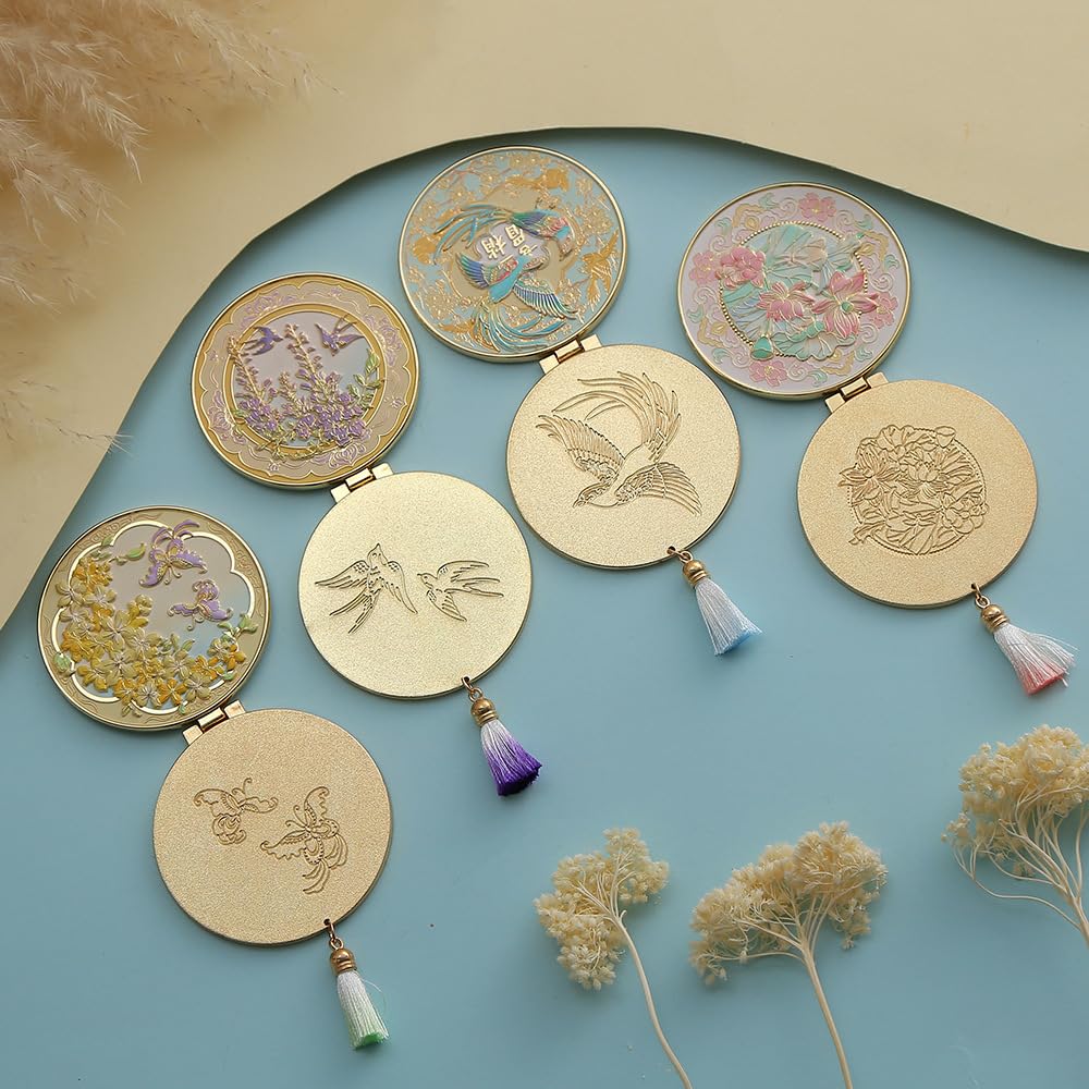 Amazon.com: mulanfeng Chinese Style Handheld Mirror, Handheld