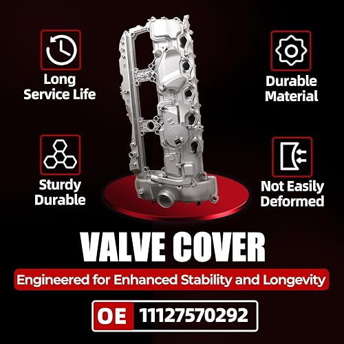 Miniatura 4 de MITZONE Kit de cubierta de válvula N55 de aluminio de rendimiento mejorado compatible con BMW 2011-2019 X3 X5 X6 2010-2017 535i 335i 2013-2015 740i