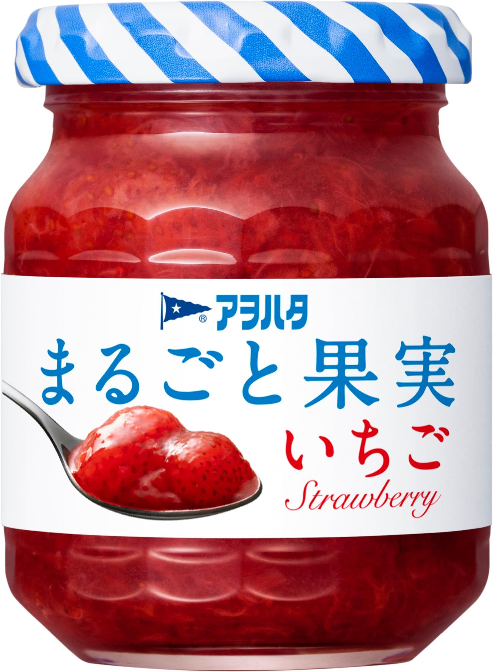アヲハタ まるごと果実 いちご125g ジャム オールフルーツ 砂糖不使用