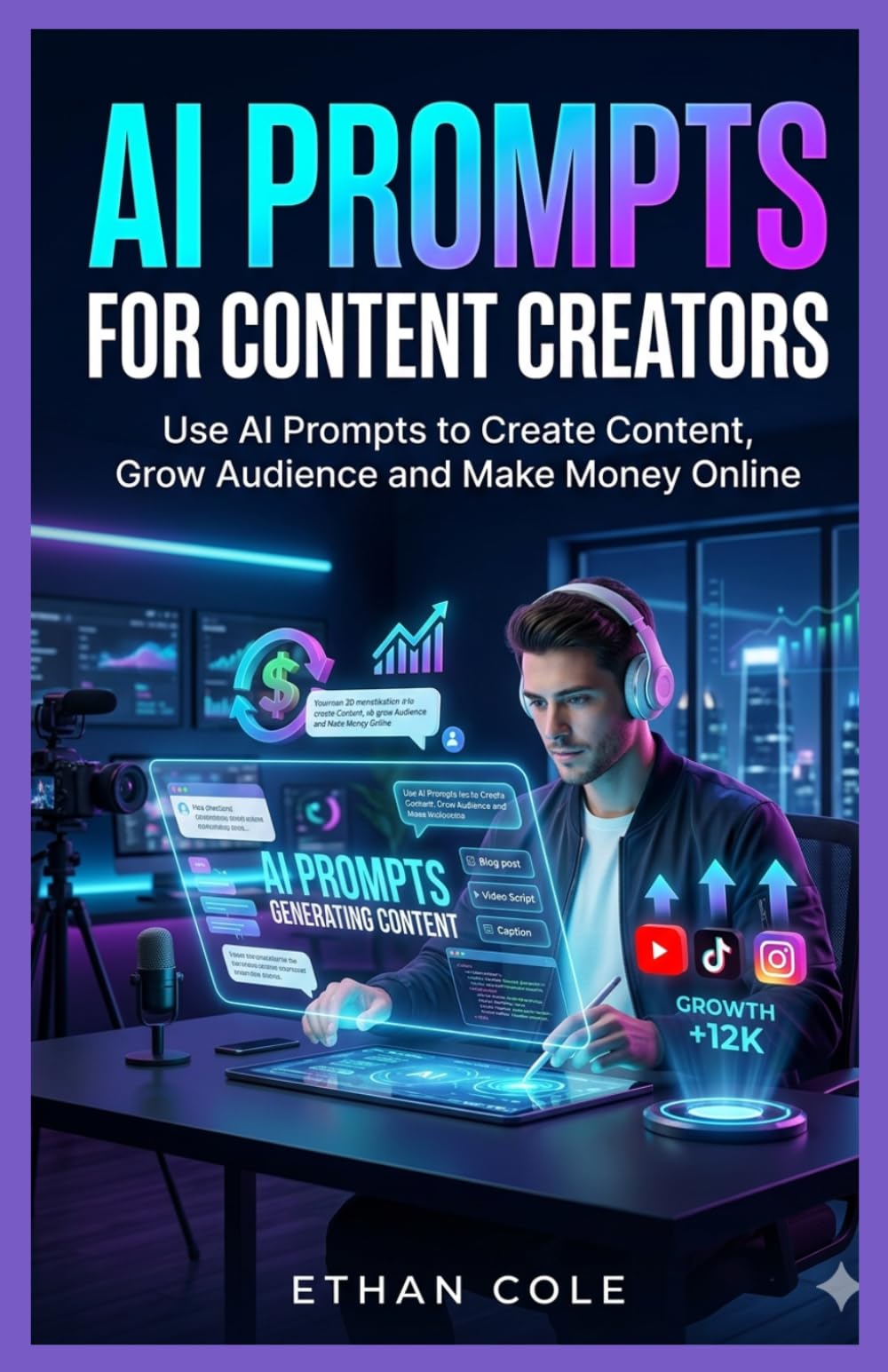 AI PROMPTS FOR CONTENT CREATORS: Use AI Prompts to Create Content, Grow Audience And Make Money Online