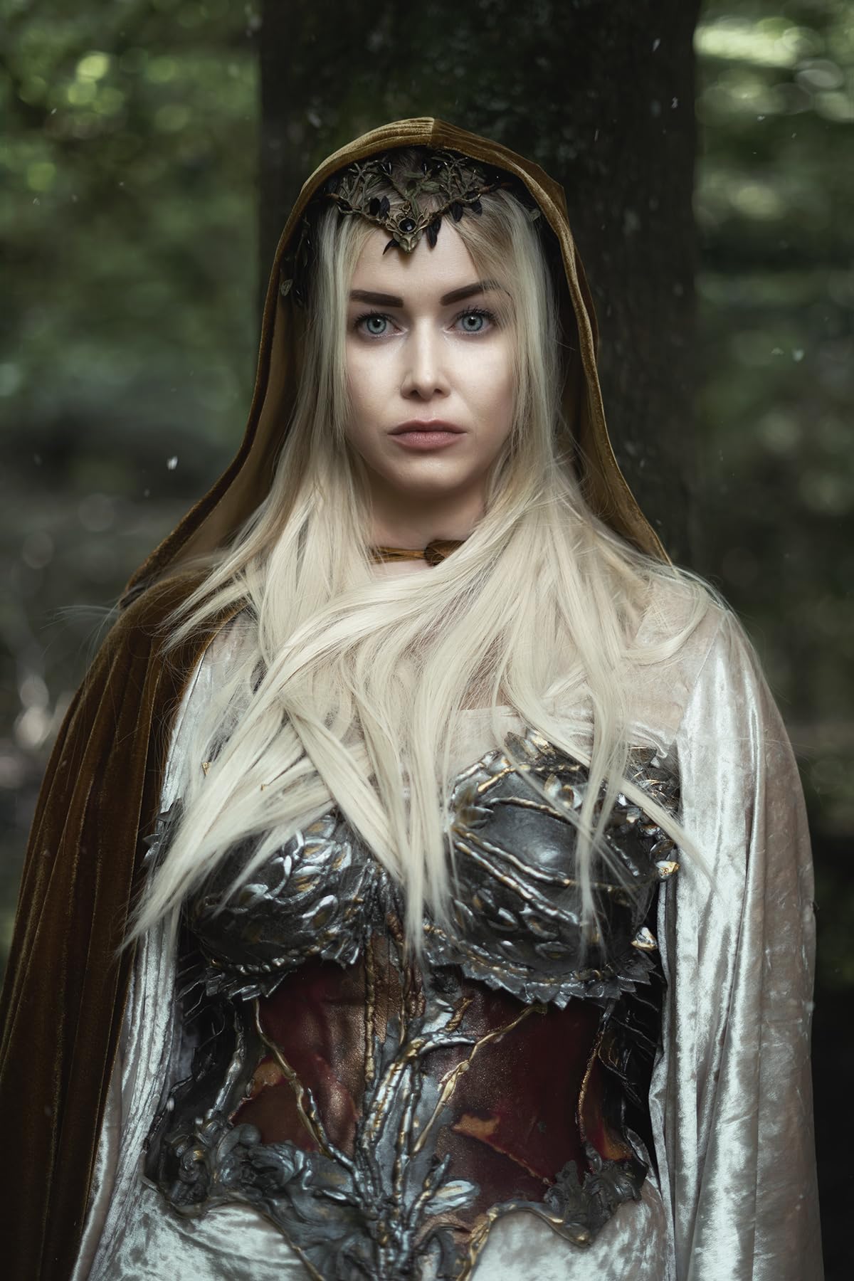 Medieval Elf Crown Headpiece Renaissance Fae Cosplay Adjustable Vintage Forest Amazon.com: MOSTORY Green Woodland Elf Crown - Fairy Antler  main image 2
