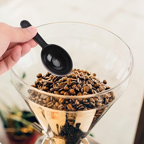 Miniatura 3 de STOBAZA Paquete de 5 cucharas de café de medición de mango corto, cucharada de plástico para medición de café para té, café, azúcar, cereales, leche