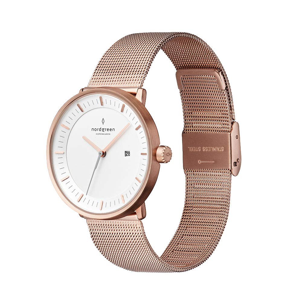 Nordgreen Scandinavian Design Watch Analogue Quartz Rose Gold