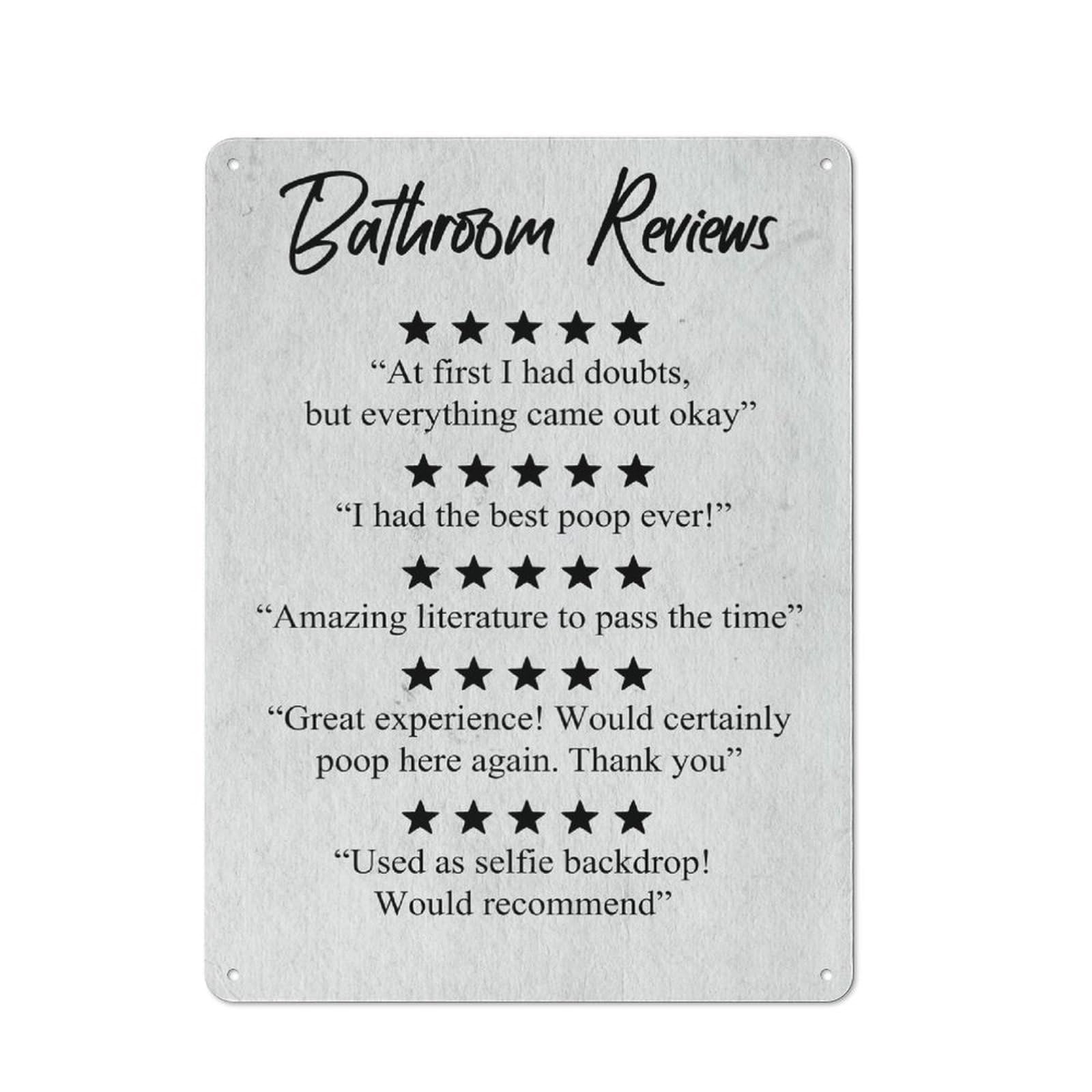 Junmoney Bathroom Reviews For Garden Room Or Summerhouse, Vintage Tin Sign 40X30cm, For Display In Garden Rooms And Summerhouses