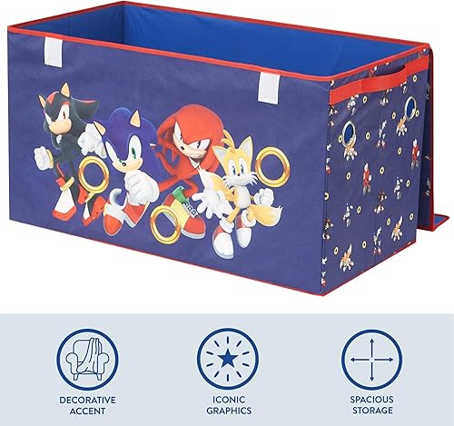 Miniatura 32 de Idea Nuova Cocomelon - Baúl plegable de almacenamiento de juguetes para niños, duradero con tapa Cocomelon,Batman Caballero Oscuro,Azul -