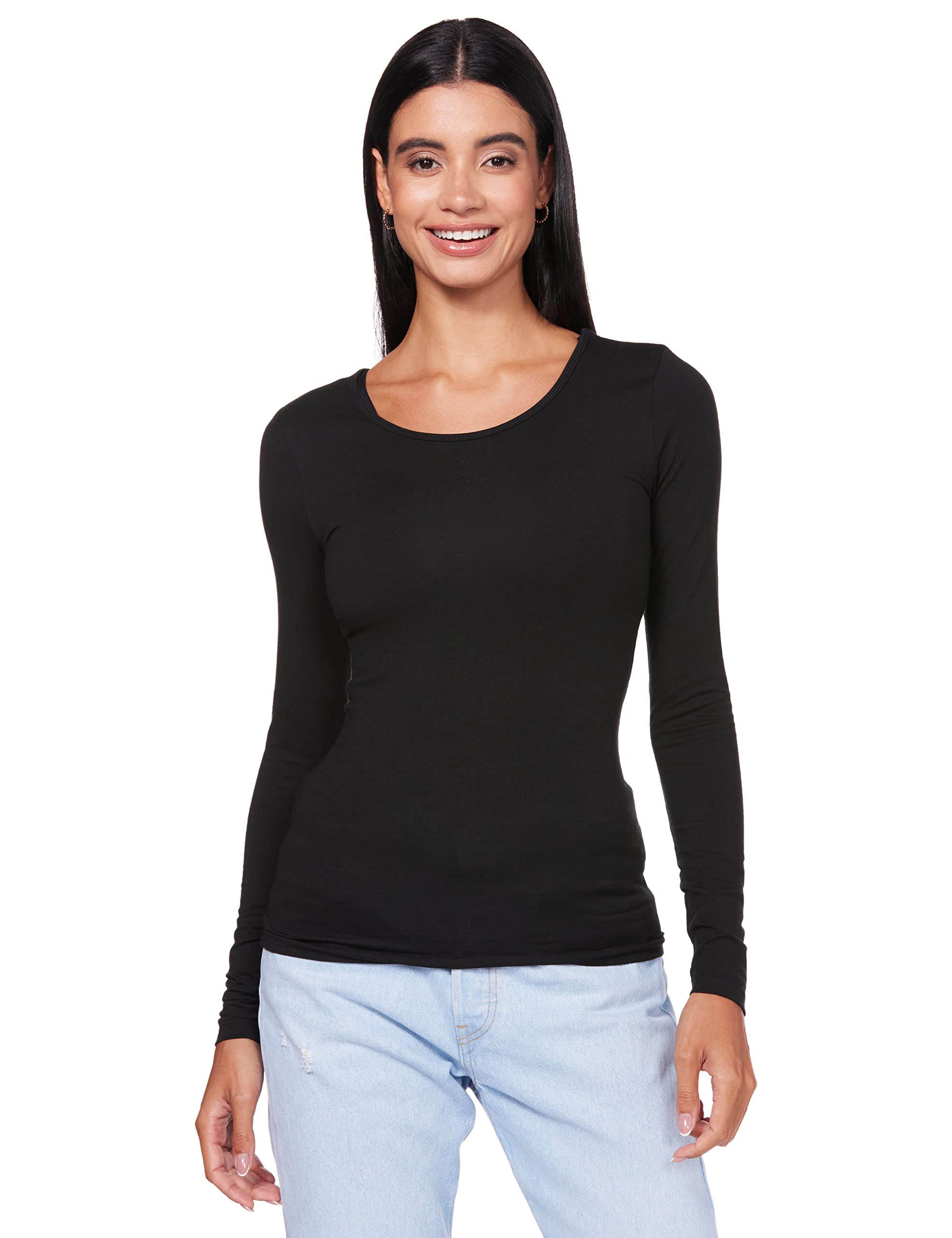ONLY Onllive Love Life L/S Oneck Top Noos Jrs T-Shirt Donna