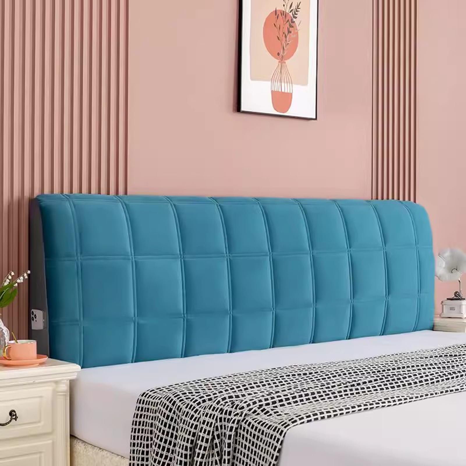 IBOWZ Bed Headboard Covers Headboard Covers for King Size Bed, Stretch Bed Headboard Backrest Cover Protection Cover, Headboard Slipcover Decoration