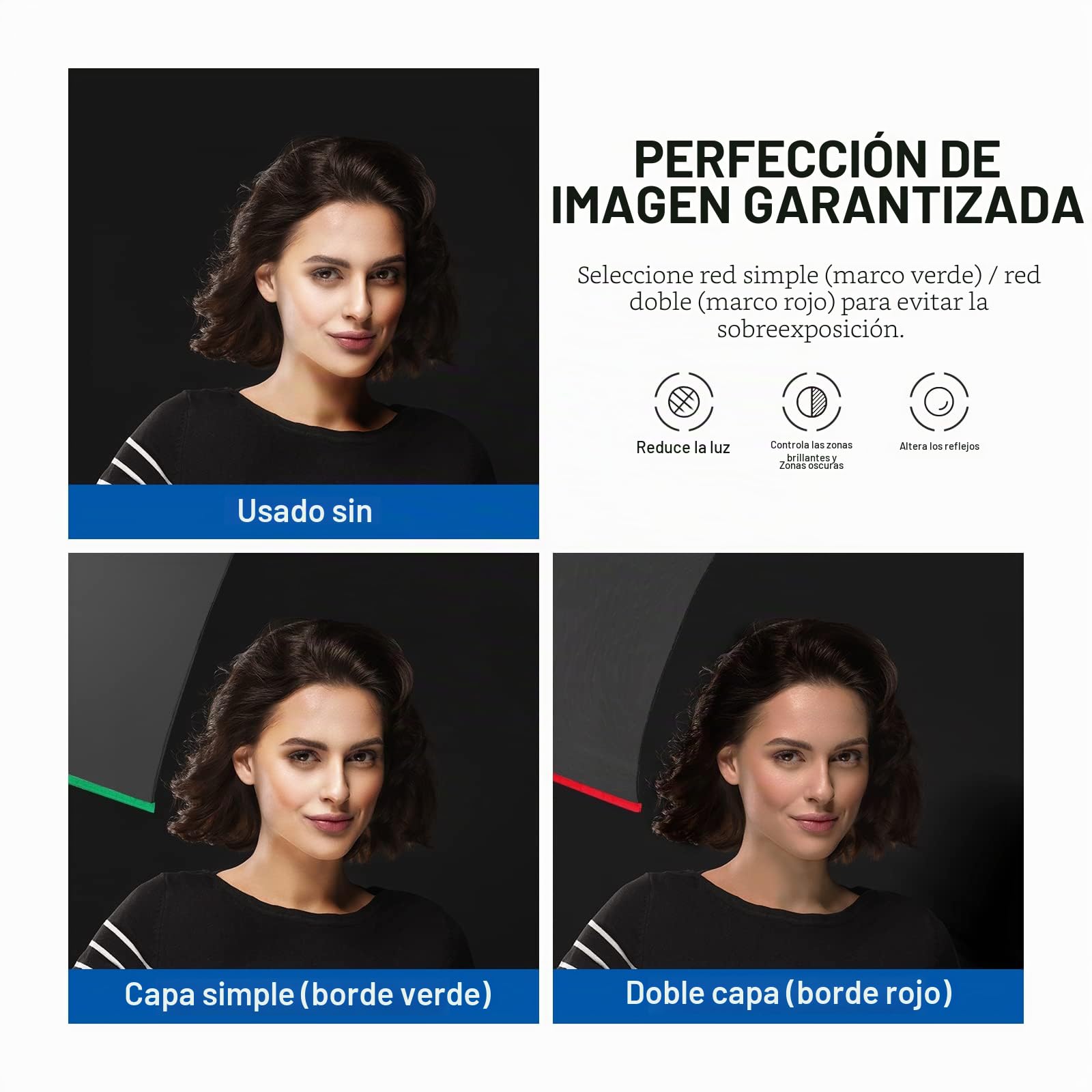 Neewer SF4560F SF4560F - Kit de Bandera Plegable, 45 x 60 cm, 5 en 1, Reflector de iluminación, difusor de luz, modificador de luz, para Efectos Suaves, difusos y de luz, Bolsa de Transporte incluida