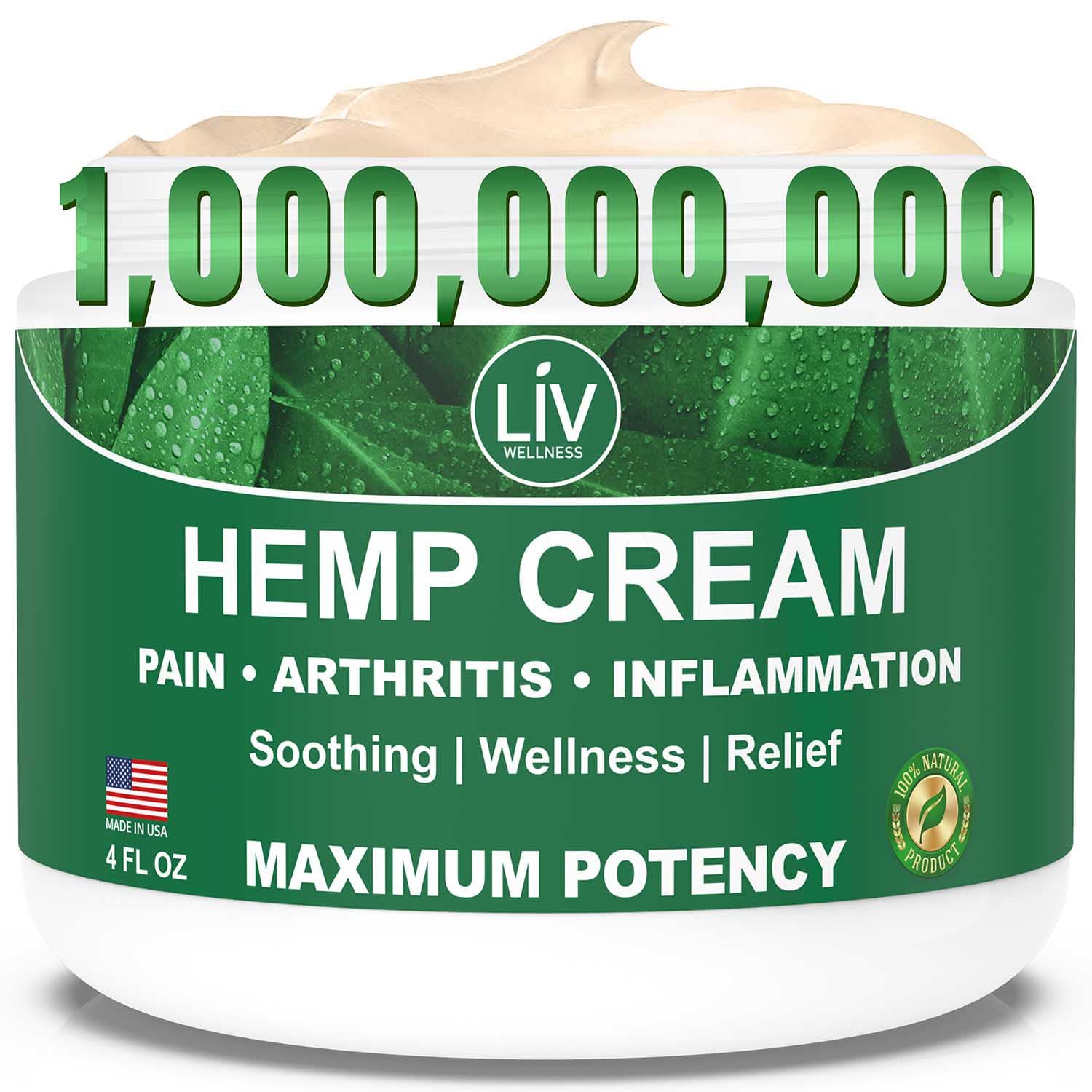 Buy Liv Hemp Cream Joint & Muscle Cream, Infused with Hemp, Menthol