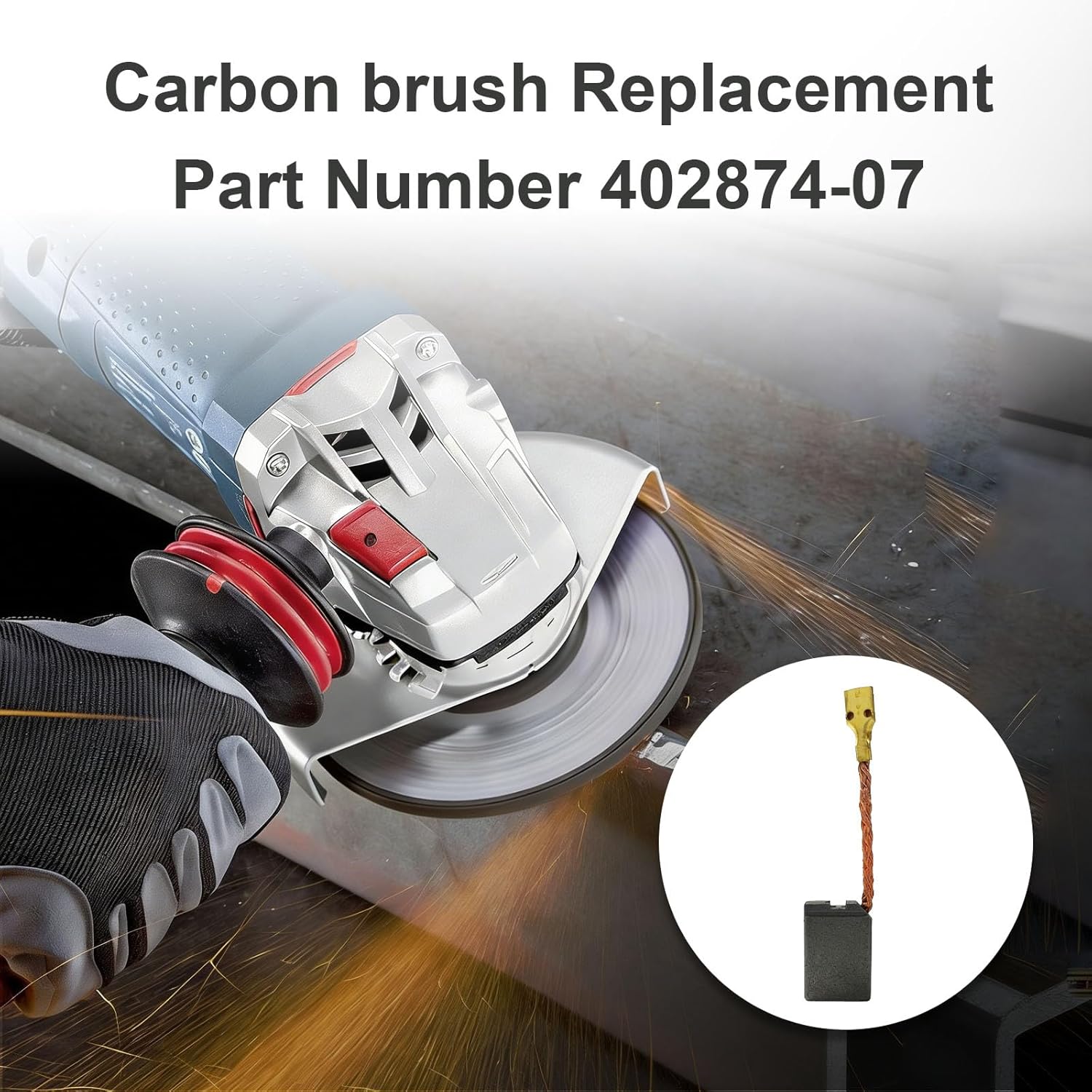 402874-07 Carbon Motor Brushes Replacement compatible with DeWalt DW630 DW840 DW840K Angle Grinder Power Tools (12 pack)
