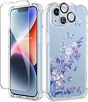Vista 39 de GVIEWIN - Funda para iPhone 11 con protector de pantalla + protector de lente de cámara, cubierta protectora transparente suave de poliuretano