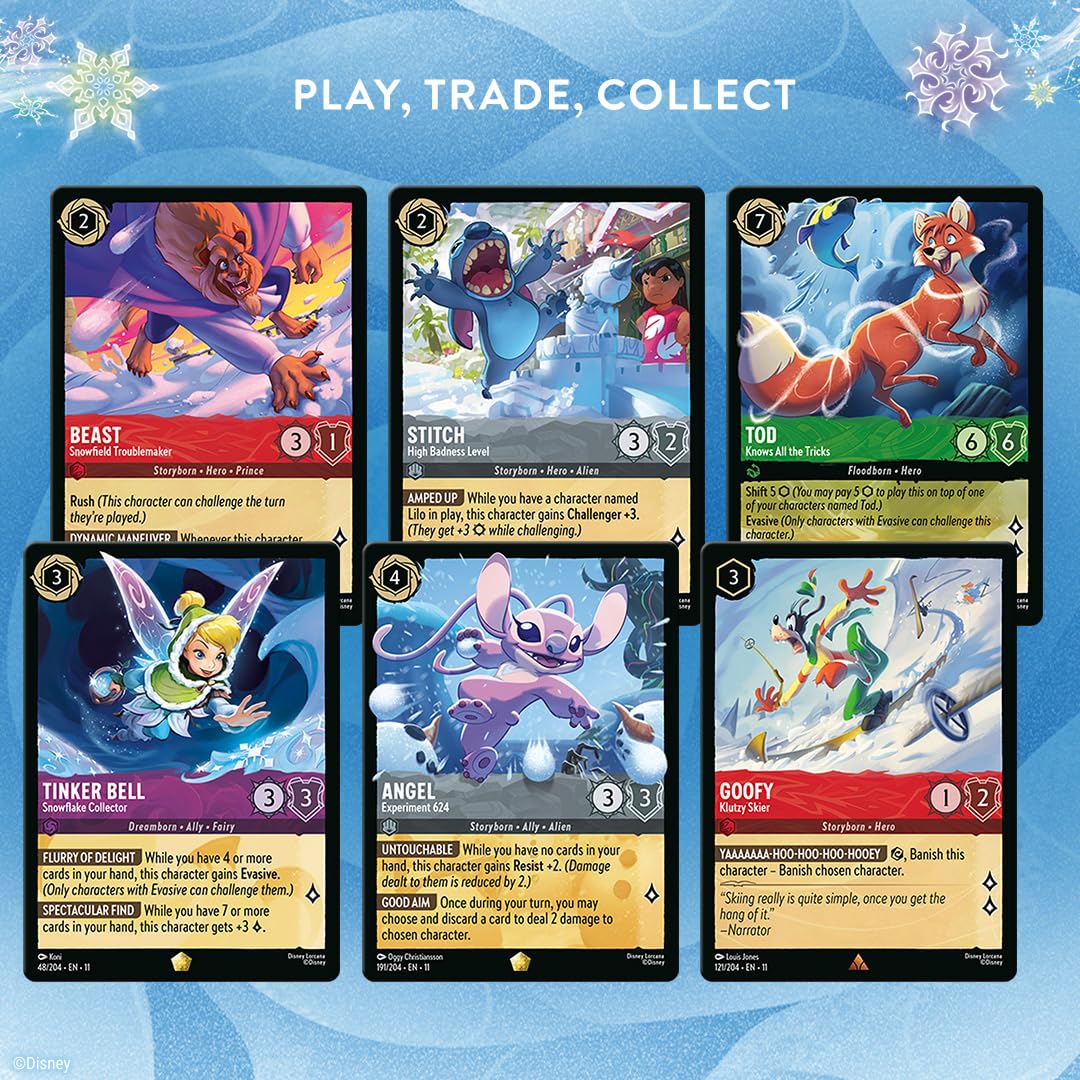 Ravensburger Disney Lorcana TCG: Winterspell Booster Pack Display - 24  Packs with 12 Trading Cards Each - 288 Cards Total - Ideal for Collectors &  ...