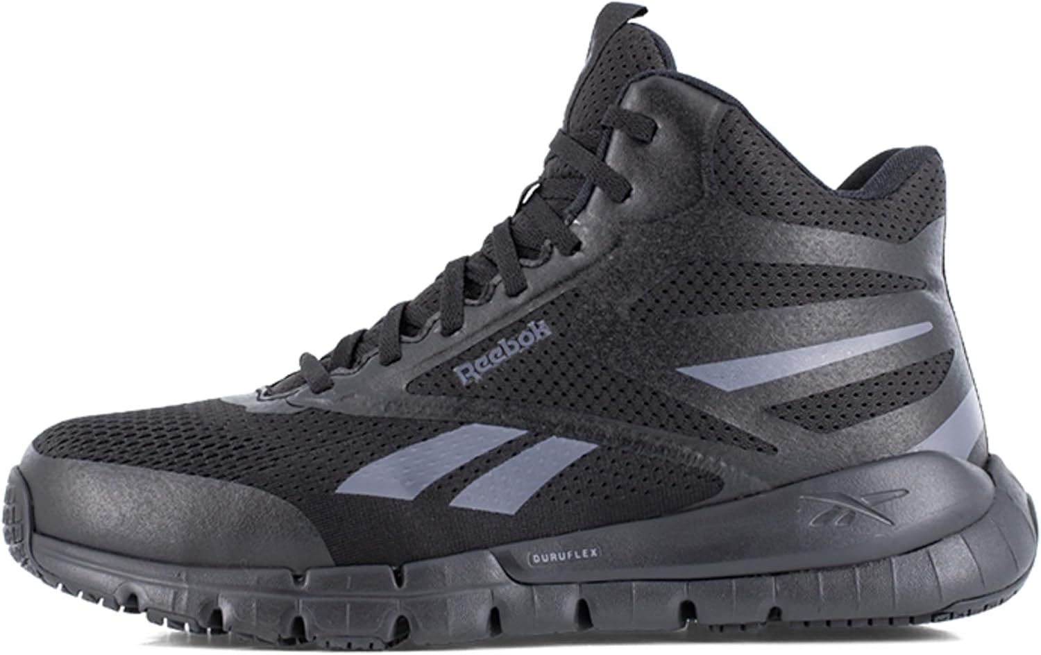 Reebok Work Mens Flex Trainer Composite Toe Work/Duty - Black, Grey