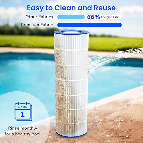 Miniatura 7 de Future Way Cartucho de filtro de piscina CC150 de repuesto para Pentair Clean & Clear 150, repuesto Pleatco PAP150, Pentair R173216, Unicel C-9415,