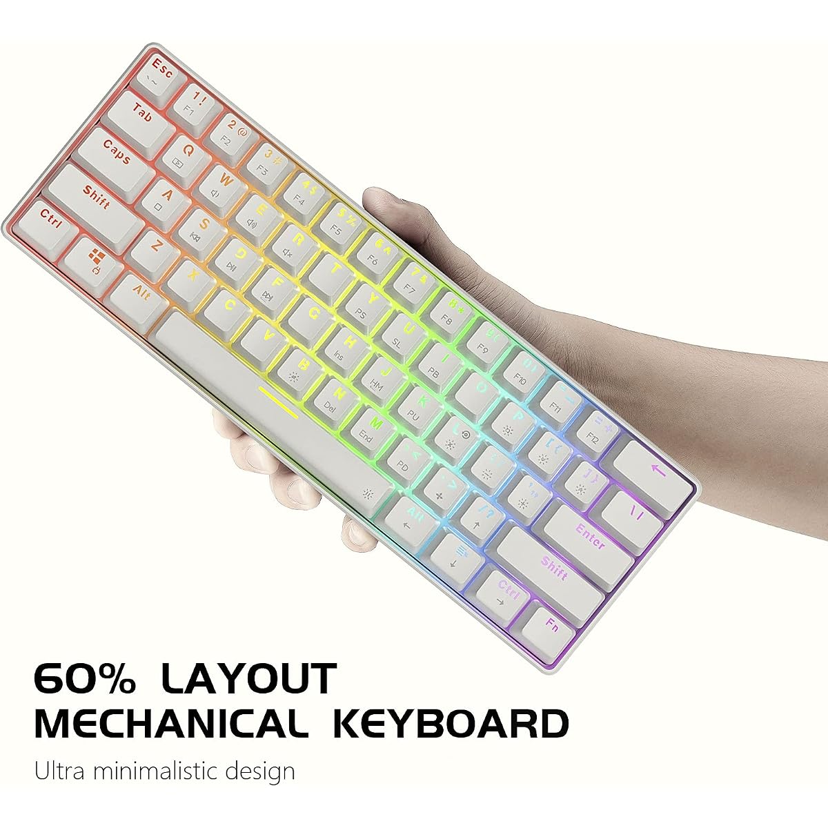 $8/mo - Finance Punkston TH61 60% Mechanical Gaming Keyboard,RGB