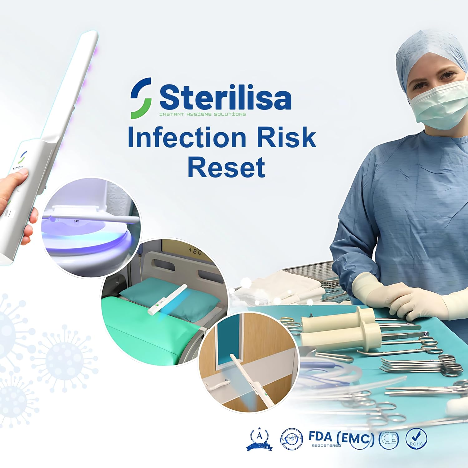 Pro Impact Uvc Instant Technology, Portable Uvc Light Pro Impact Uvc Instant Technology Hand Impact Device Suitable for Hotels, Home, Office, Travel