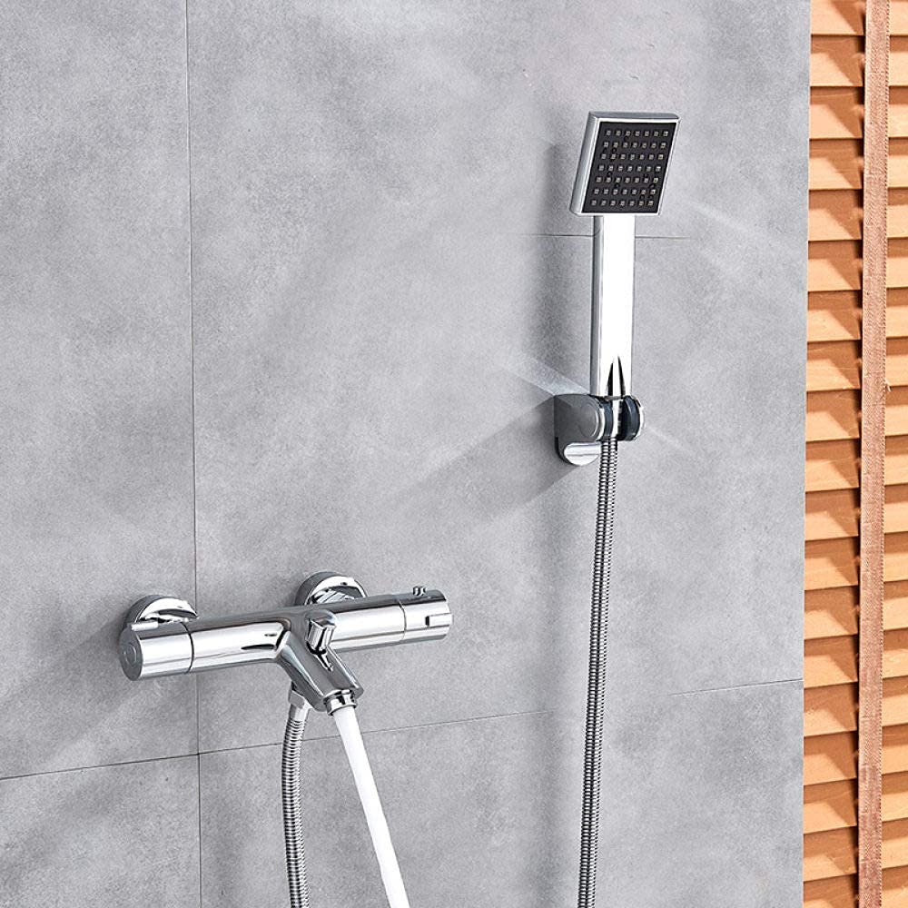 Mitigeur thermostatique avec sécurité eau chaude et froide robinet noir