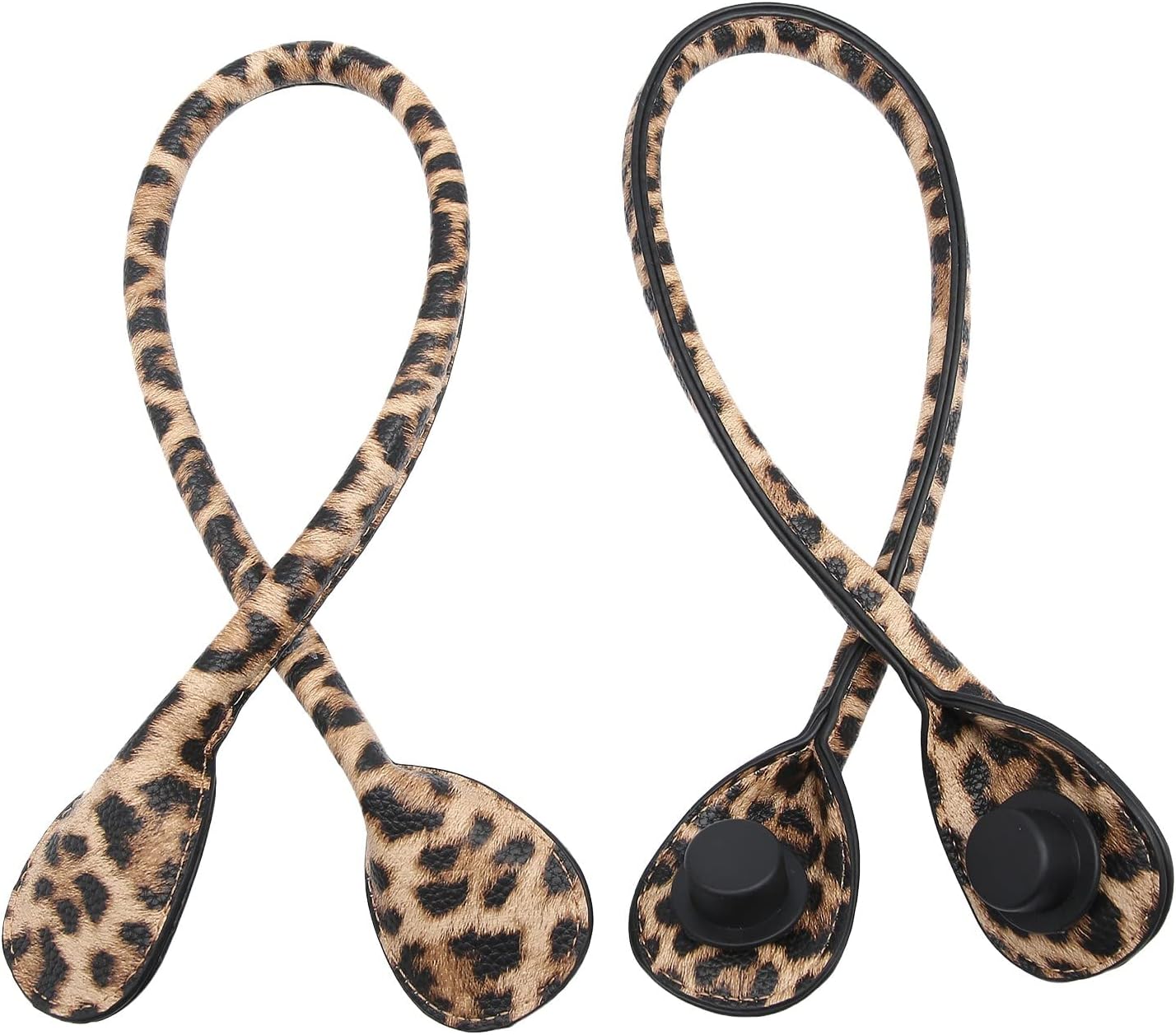JEN & CO. Versa Tote Strap, Black - Vegan Leather Replacement Purse Bag Straps for Versa Tote Bags