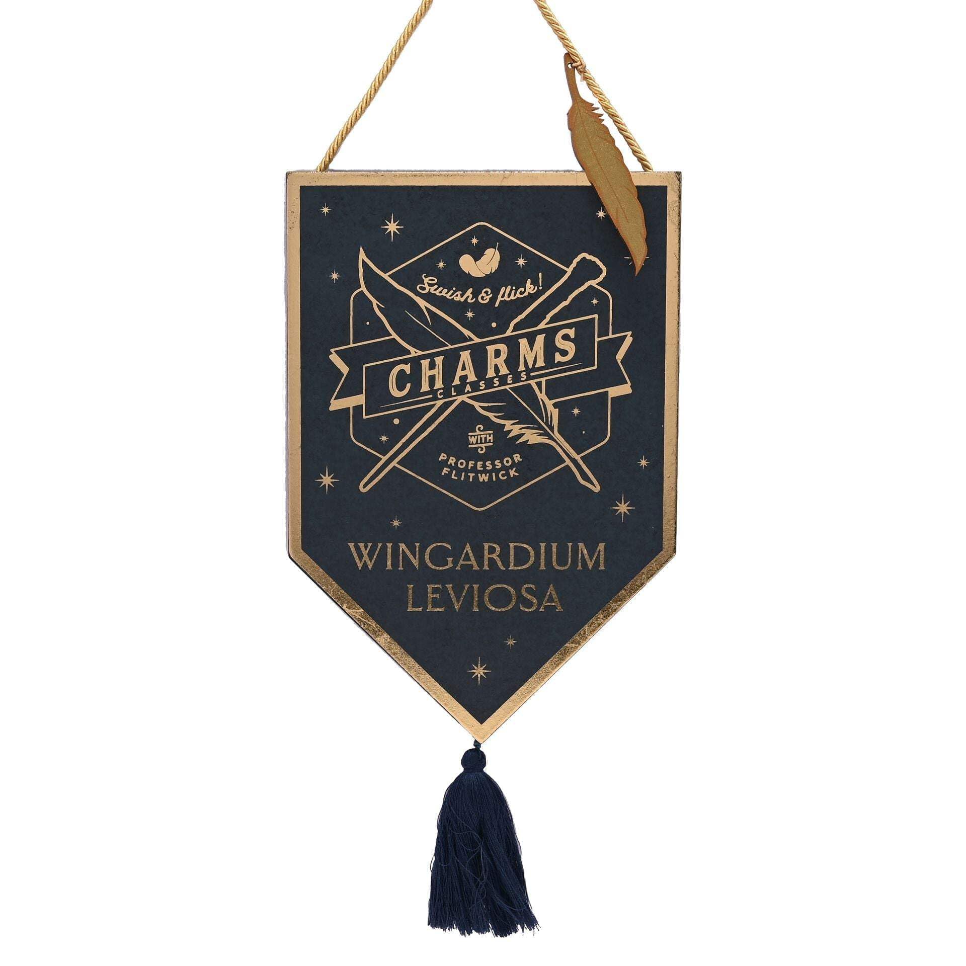 Widdop Blue/Gold Harry Potter Wingardium Leviosa Alumni Pendent