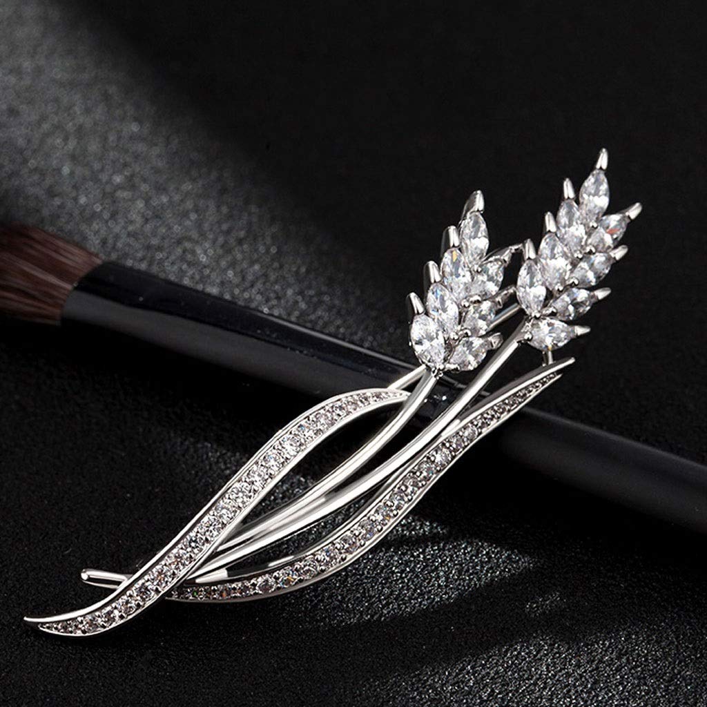 Spilla di Moda/Spilla da Donna Orecchio del frumento Spilla Femminile Temperamento Fiore all'occhiello Pin Coreano Atmosfera Elegante Collare Abiti semplici Spilla Accessori Spilla per Abiti