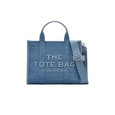 Marc Jacobs The Woven Medium Tote Bag Handbags Pale Blue, Cotton/Polypropylene