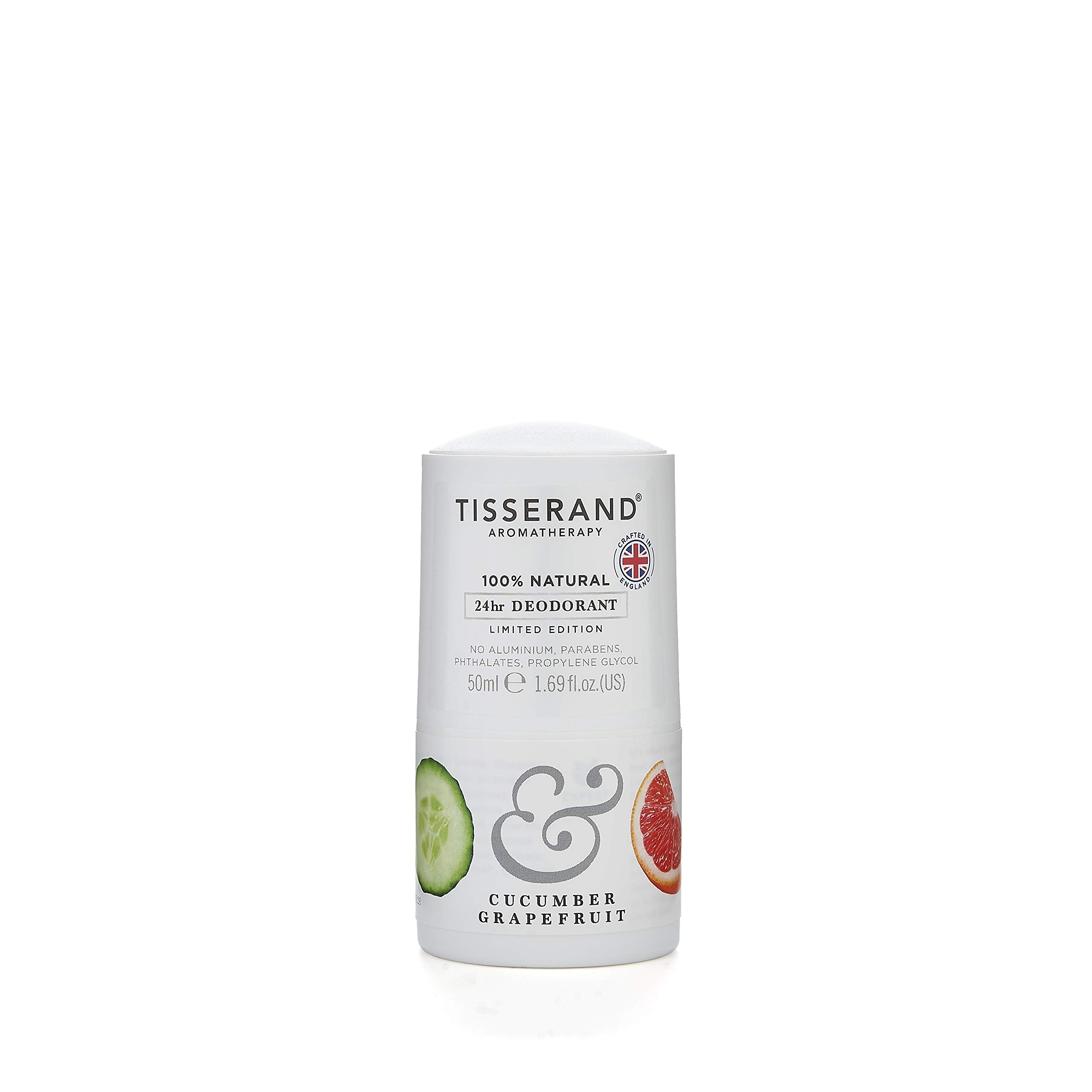 Tisserand Aromatherapy Cucumber & Grapefruit Deodorant, 50 ml, TD462