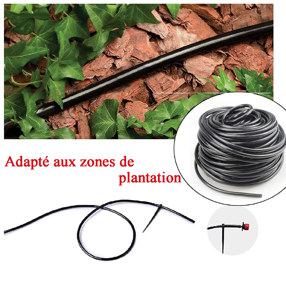 Tubo Irrigazione A Goccia 4/7mm - 30m Per Giardino, Serra E Balcone, Con Accessori Inclusi - Foto 4