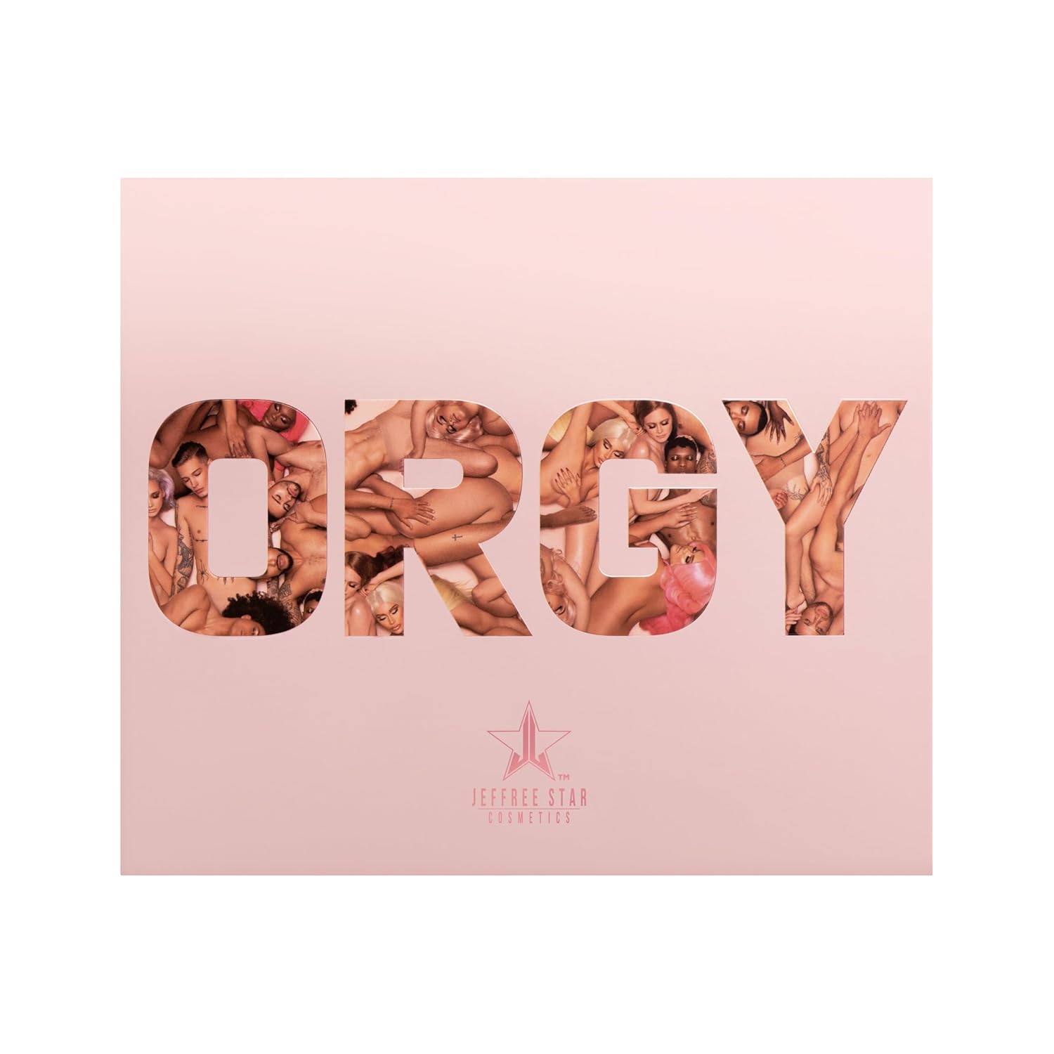 Jeffree Star Cosmetics Orgy Artistry Palette, 30 Highly-Pigmented Matte Nude Eyeshadows, Creamy Blendable Formula, Universal Skin Tones