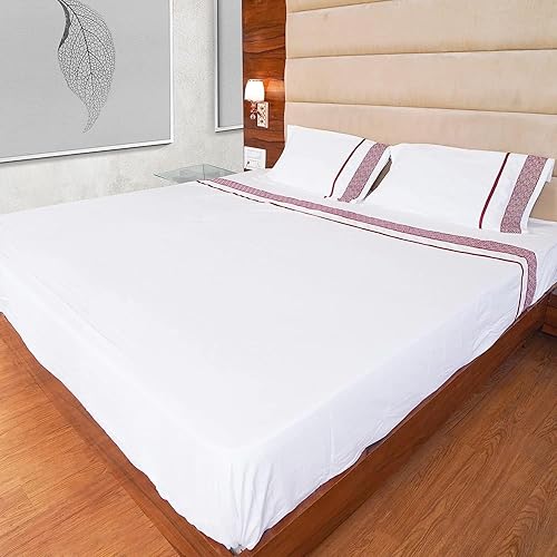 Miniatura 44 de Sábanas de lujo de 800 hilos tamaño Queen - Sábanas de tejido de satén blanco hotel, 100% algodón egipcio, sábana de 4 piezas, se adapta a bolsillo