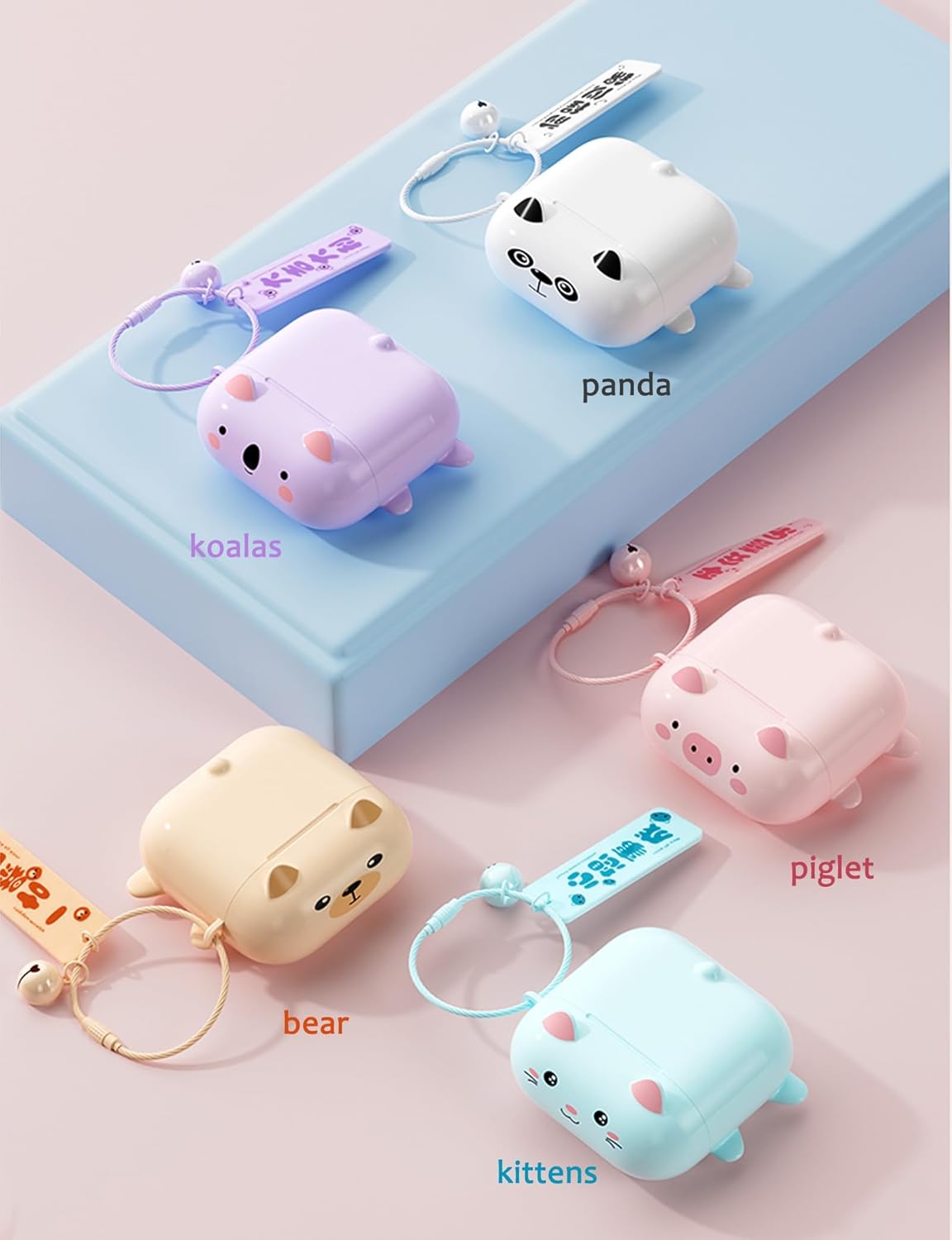 Cute Kids Pink True Wireless Earbuds Girls Ear Buds for Kids for School Earphones with Case for iPhone Android Kawaii Headphones Kid Bluetooht Earbuds for Small Ear Canals Women - Image 7