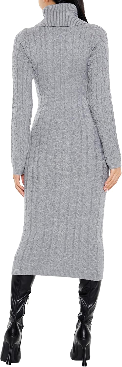 Forever 21 Womens Cable Knit Midi Sweater Dress - Image 4