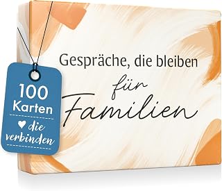 Inovida Deep Talk Kartenspiel für Familienbindung – 100 Fragen über Gefühle, Erinnerungen, Träume – Oma, Opa, Papa, Mama Erzähl doch mal Karten – Familienzeit Karten – Erzählt euch mehr Spiel