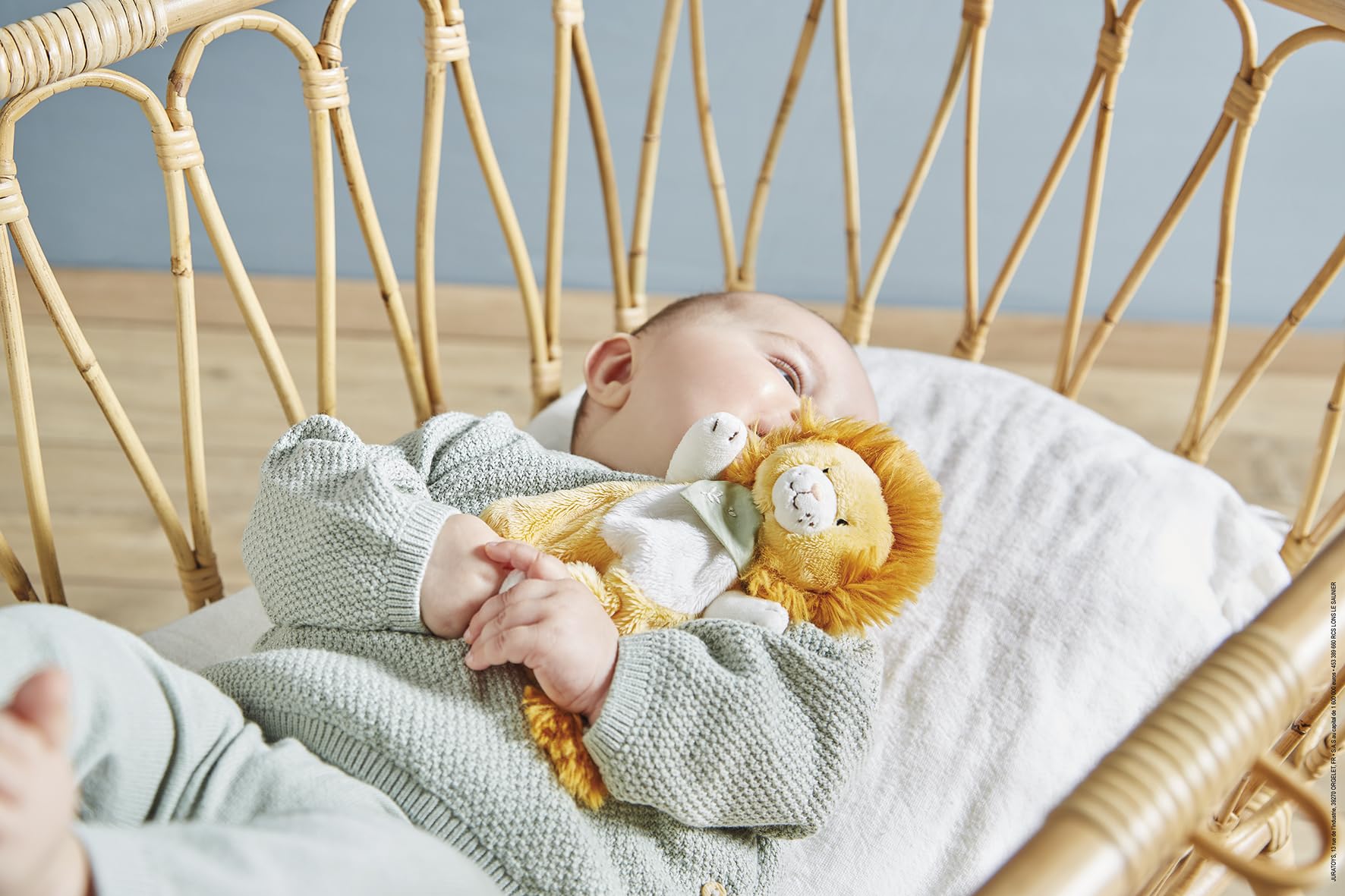 KALOO - Les Amis - Doudou Leone Nougat - 18 cm - Giallo - Materiale Ultra Soffice - dalla Nascita, K224009