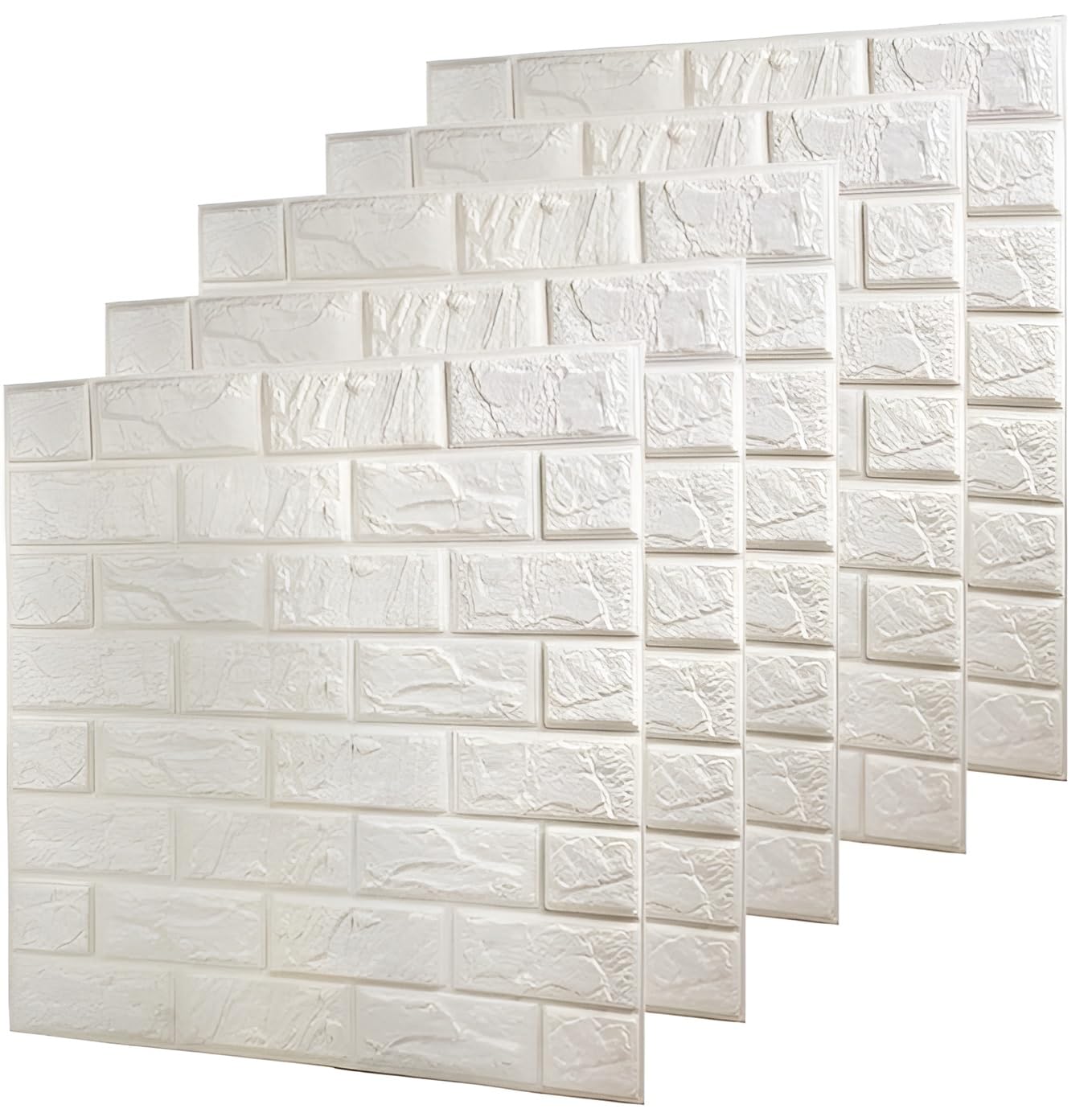 Glizz 3D Brick Wallpaper PE Foam self Adhesive Brick Design Wall Stickers/DIY Wallpaper for Home Hotel Living Room Bedroom Cafe Deco wallpapers for walls ( 70 x 77 cm, White ) (1) (B0CKJ715BN) Amazon Price History, Amazon Price Tracker