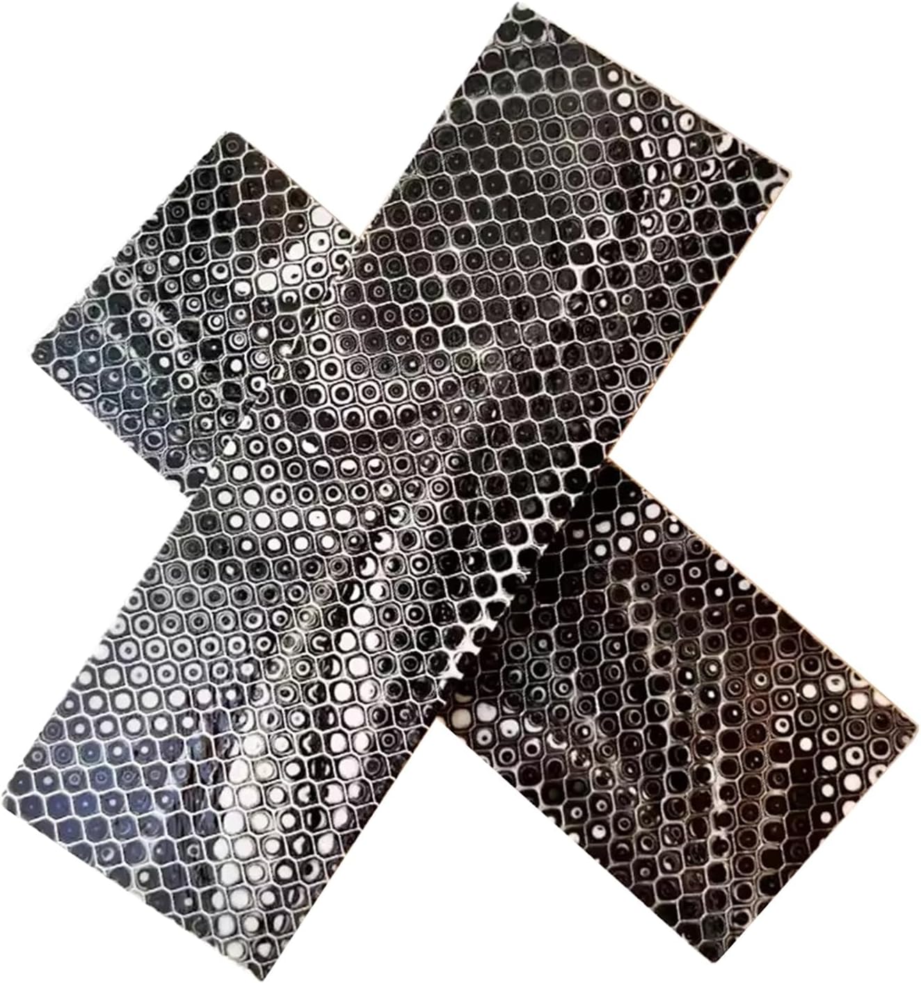 2 Pcs Resin Handle Making Blanks - Honeycomb Pattern Knife Handle Scales For Carving Projects & DIY Crafts(12x4x0.8 cm)